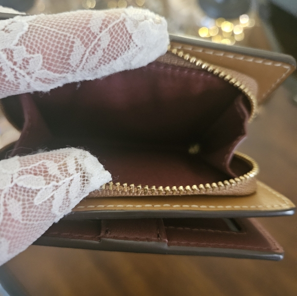 Coach Rowan Satchel Bag and Wallet ln Rainbow Signature Canvas - Picture 16 of 16